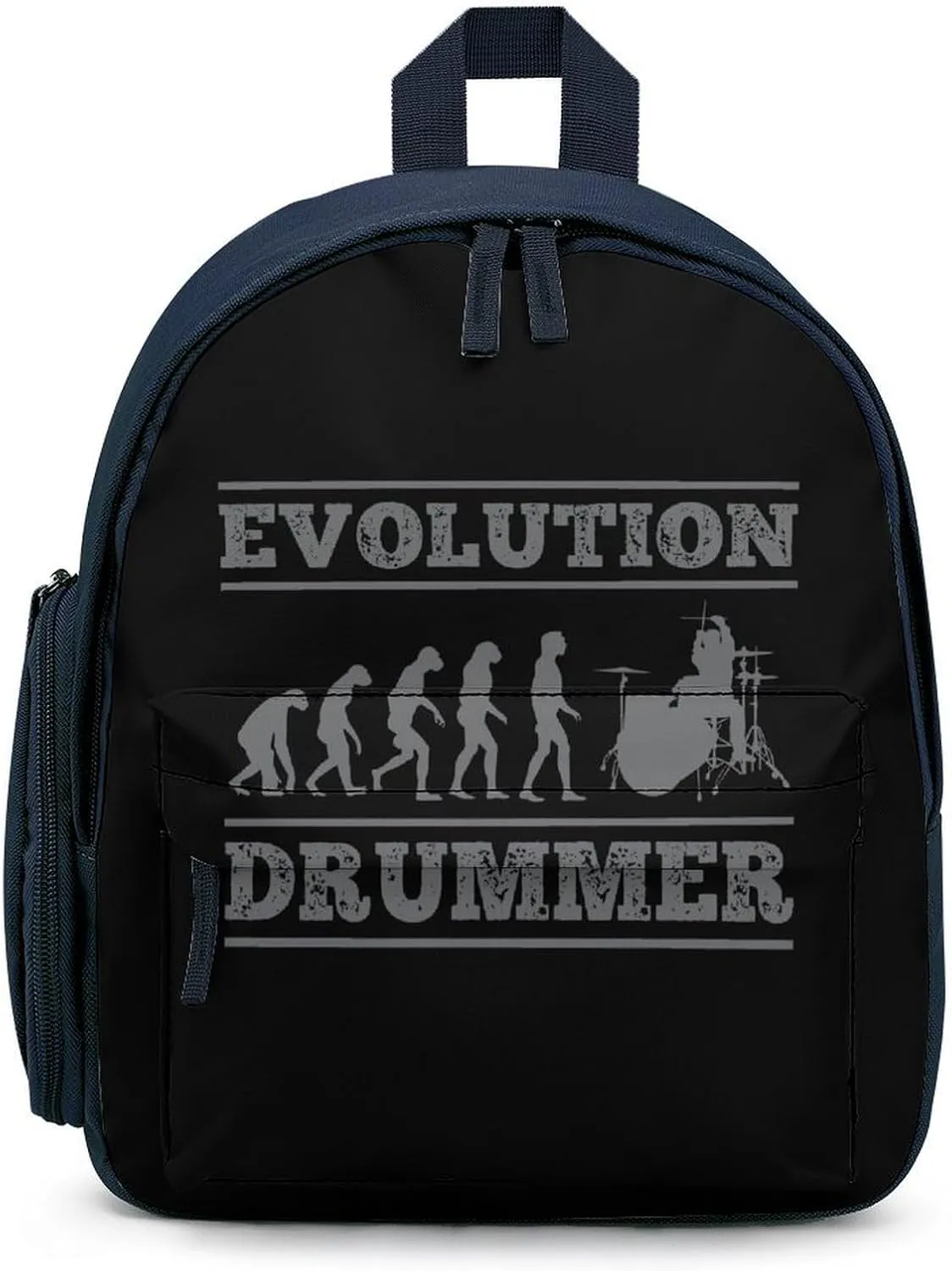 Evolution Drummer Funny Travel Backpack Lightweight Shoulder Bag Casual Daypack for Daily Business for Women Men