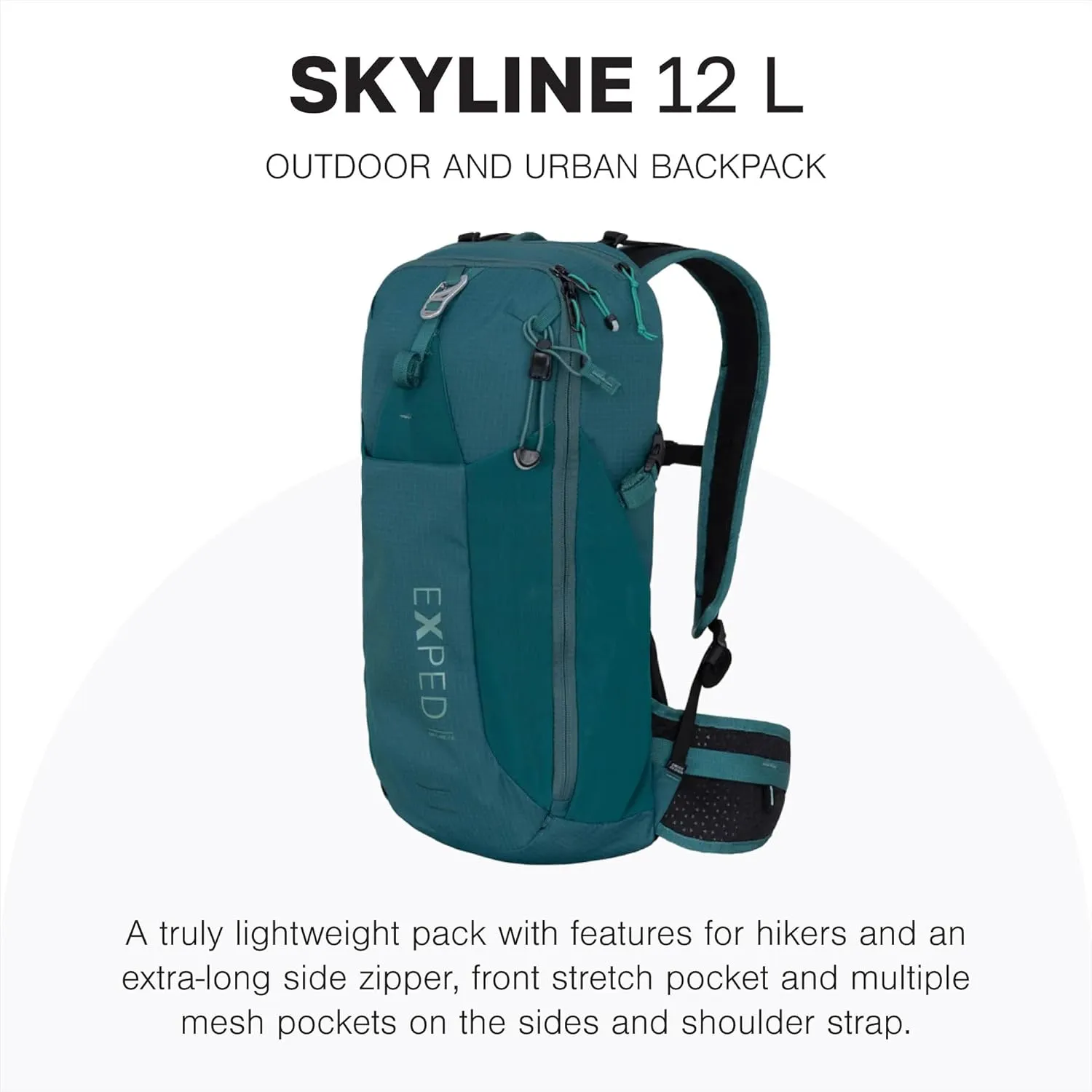 Exped Skyline Hiking Backpack, 12 Liter, Cypess