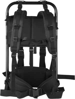 External Frame Backpacking Backpack,Hunting Large Load Aluminum Pack Frame,Adjustable Pack Frame Can Load 132Lbs,Portable Backpack Frame for Travel,Hiking,Mountaineering,Hunting,Black