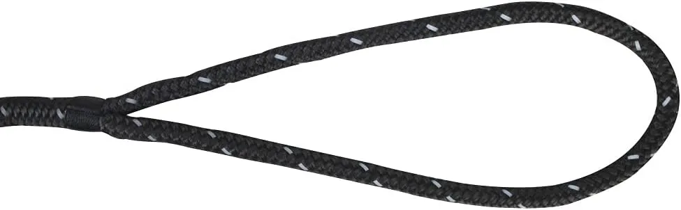 Extreme Max 3006.2487 BoatTector Double Braid Nylon Dock Line - 1/2" x 25', Black with Reflective Tracer