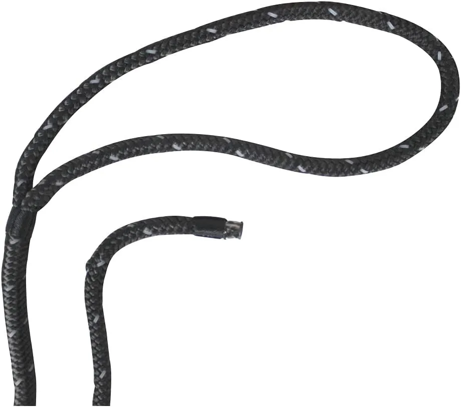 Extreme Max 3006.2487 BoatTector Double Braid Nylon Dock Line - 1/2" x 25', Black with Reflective Tracer