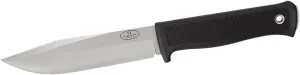Fallkniven S1 Fine Edge Fixed Blade Knife with Leather Sheath, Black