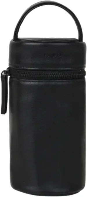 FAWN DESIGN The Bottle Bag, Insulated Bottle Bag for Daycare, Travel and More, Premium Matte Faux Leather Insulated Bag, Cooler Bag Fits Most Standard Bottle Sizes, 4x3.5x7.5 inches