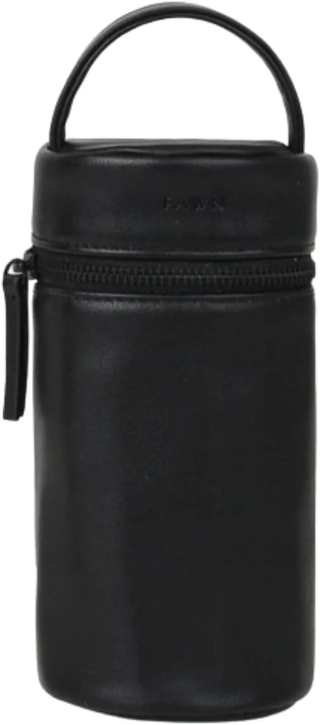FAWN DESIGN The Bottle Bag, Insulated Bottle Bag for Daycare, Travel and More, Premium Matte Faux Leather Insulated Bag, Cooler Bag Fits Most Standard Bottle Sizes, 4x3.5x7.5 inches