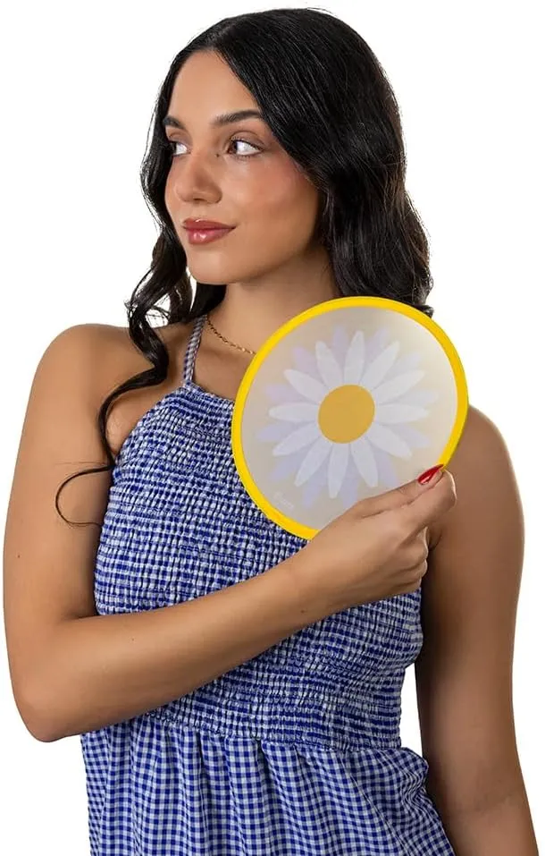 Fisura – Foldable round folding fanS. Original Foldable frisbees for parties. Measurements: 7.87 inches.