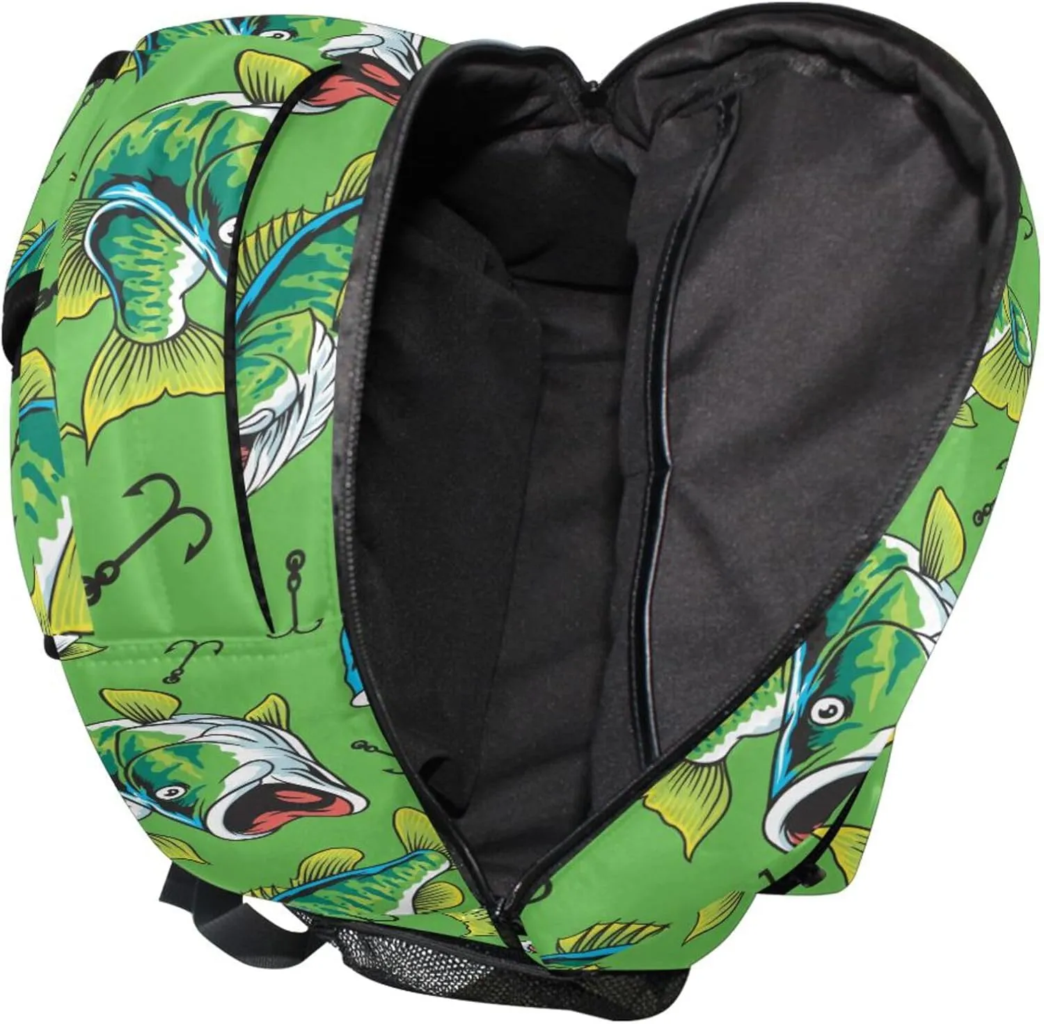 Fisyme Fishing Tuna Fish Laptop Backpack Bag Bookbag Casual Hiking Travel Computer Notebooks Daypacks