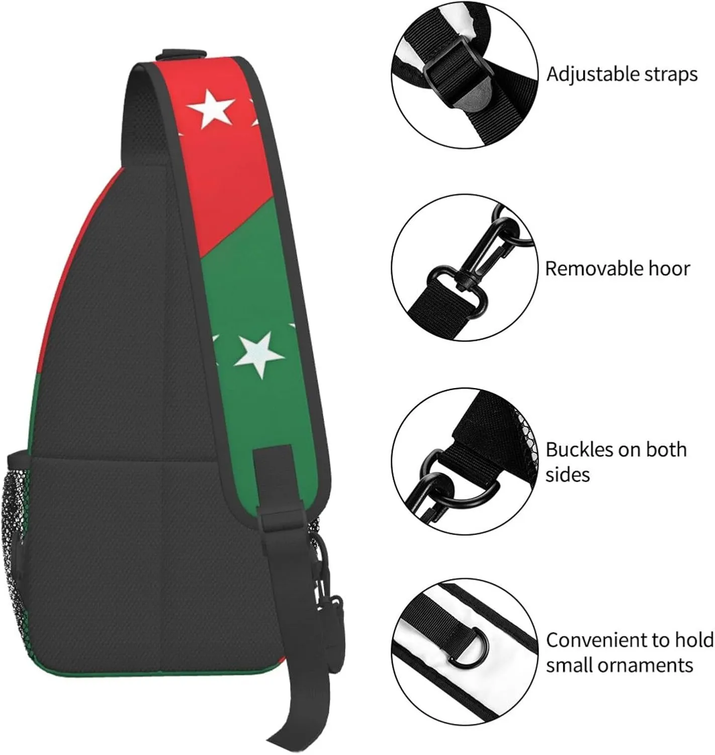 Flag Of Chiriqui Province Panama Crossbody Backpack Dachshunds Dog Chest Bag Lightweight One Strap Backpack Multipurpose Travel Hiking For Men Women