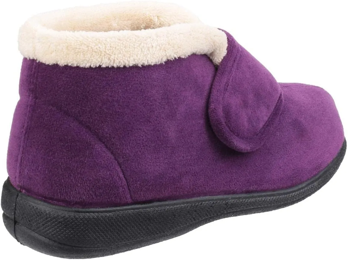 Fleet & Foster Womens/Ladies Levitt Touch Fasten Slippers