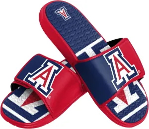 FOCO Arizona Wildcats NCAA Mens Colorblock Big Logo Gel Slides - L