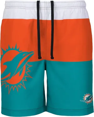 FOCO Men's NFL Team Logo Bathing Suit Swim Trunks