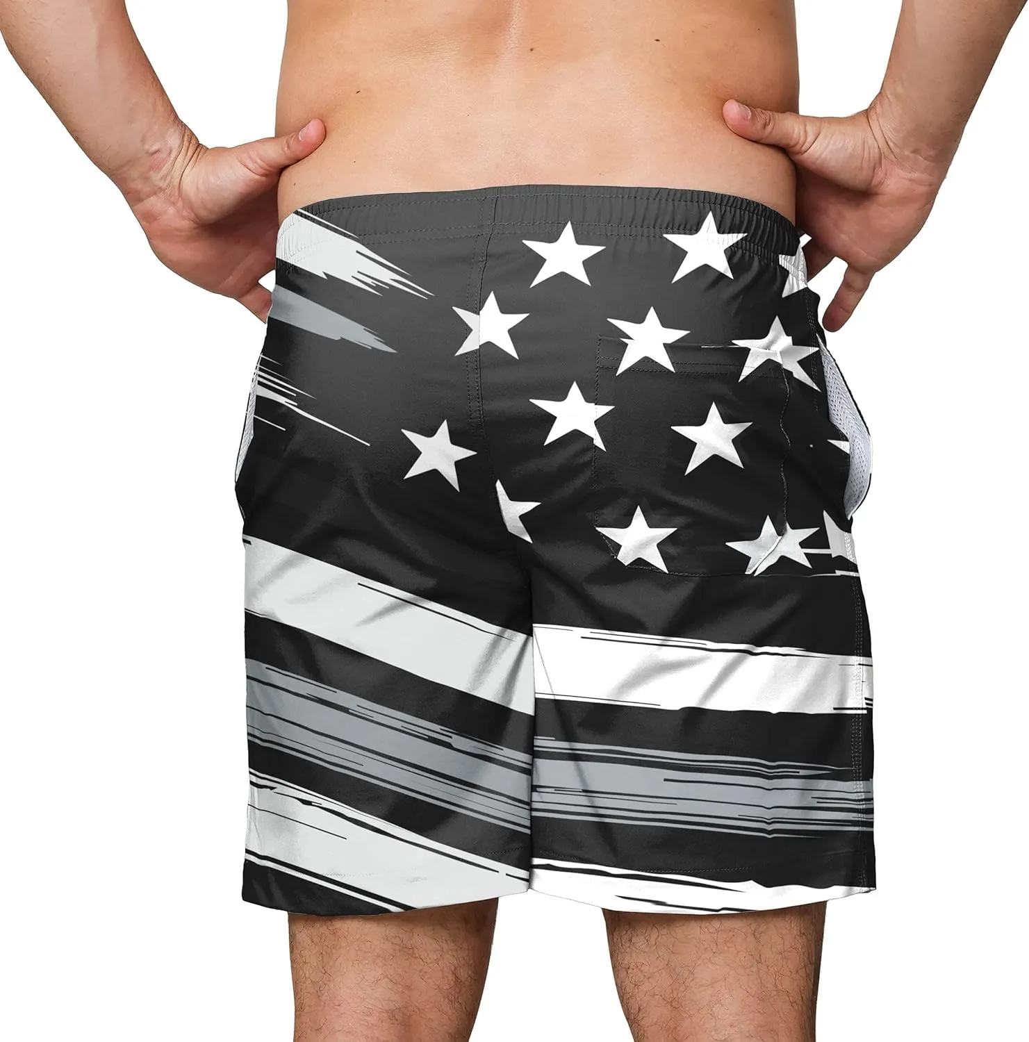 FOCO Men's NFL Team Logo Bathing Suit Swim Trunks