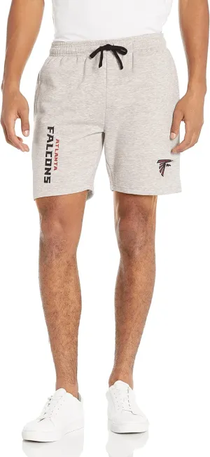 FOCO Men's NFL Team Logo Gray Wordmark Fleece Shorts