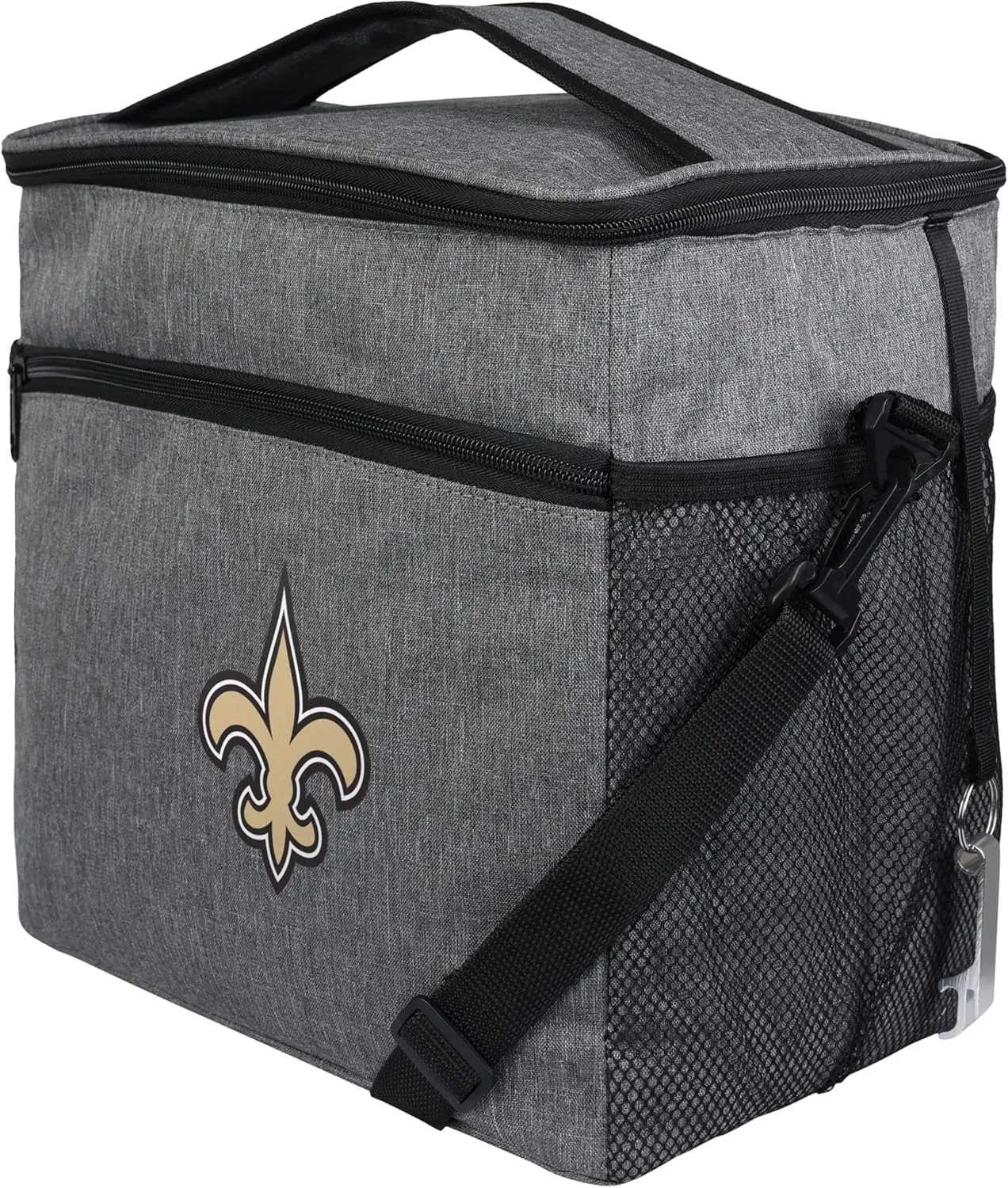 FOCO NFL Team Logo Heather Grey Soft-Sided Insulated 24-Pack Tailgate Cooler Bag