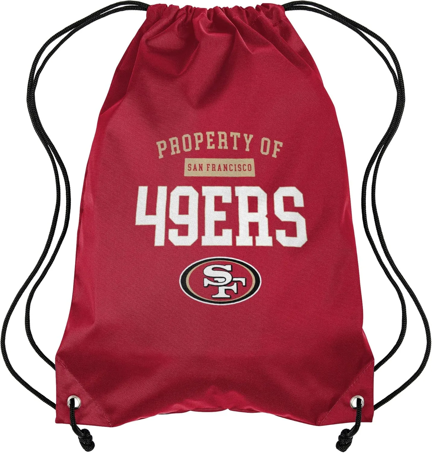 FOCO San Francisco 49ers NFL Property Of Drawstring Backpack