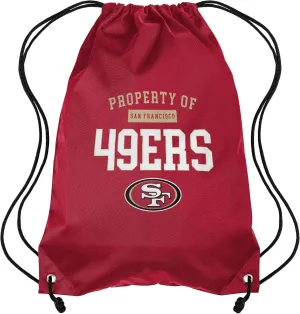 FOCO San Francisco 49ers NFL Property Of Drawstring Backpack
