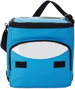 foldable cooler bag 13 litres polyester blue