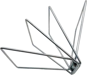 Foldable Cooler Stand Frame, Strong Load Bearing Portable Foldable Stand Rack Suitcase Stand for Camping Picnic Cooking, Style C Silver