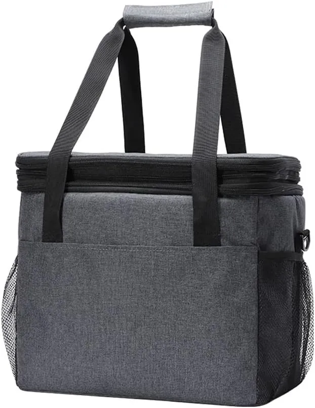Foldable Insulated Cooler Bag with Shoulder Strap Large Size Refrigerator Leakproof Vacation Beach Beer
