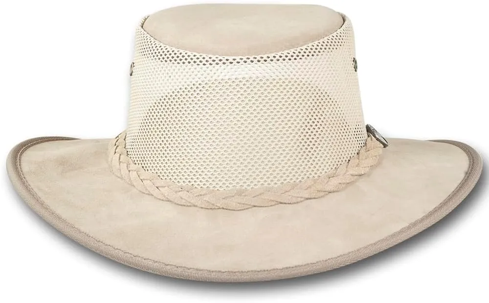 Foldaway Cattle Suede Cooler Leather Hat - Item 1064