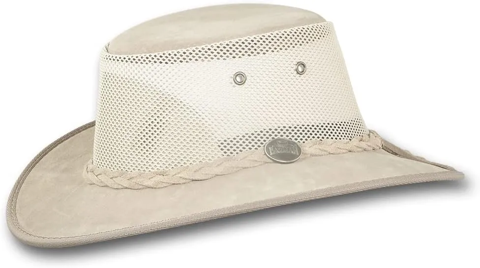 Foldaway Cattle Suede Cooler Leather Hat - Item 1064