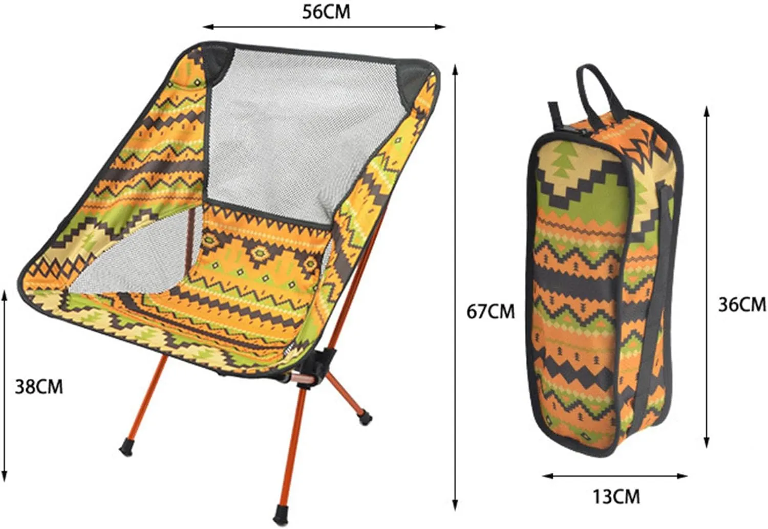 Folding Camping Chair|Lightweight Portable Hiking Chair|Ultralight Aluminum Camp Chair|Compact Backpacking Chair|Festivals Fishing Picnic Beach and Hiking,A