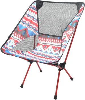 Folding Camping Chair|Lightweight Portable Hiking Chair|Ultralight Aluminum Camp Chair|Compact Backpacking Chair|Festivals Fishing Picnic Beach and Hiking,A