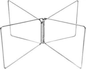 Folding Cooler Stand Ice Box Holder Metal Sturdy Universal Luggage Rack Stainless Steel for Picnic Hiking Camping Fishing BBQ