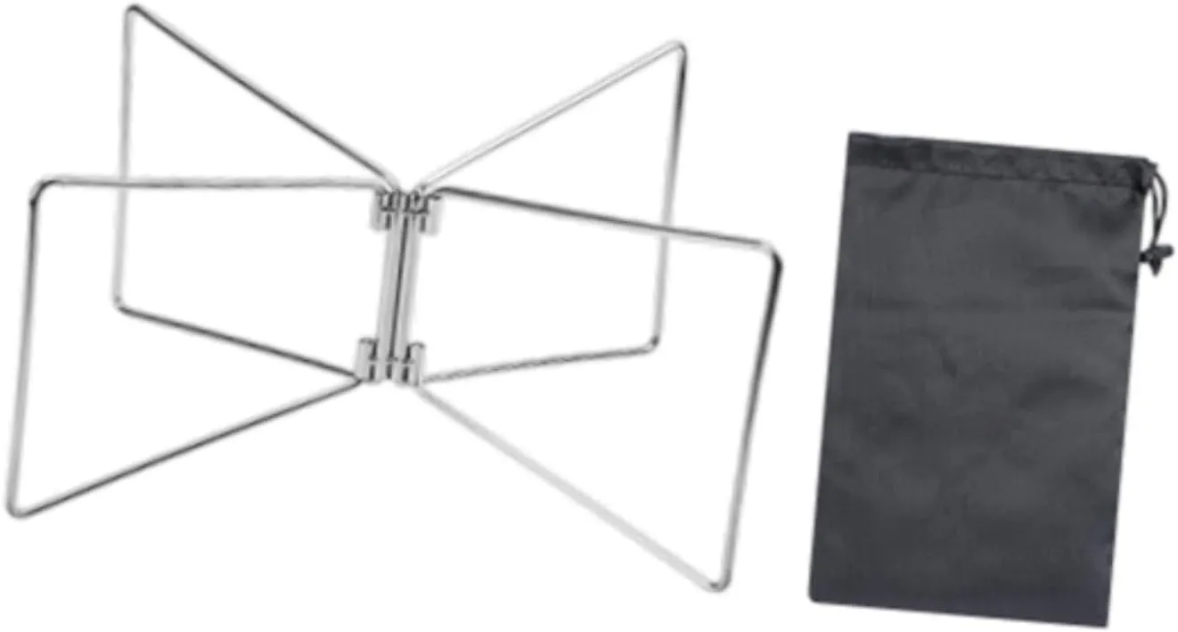 Folding Cooler Stand Ice Box Stand for Hiking BBQ Cooking with Carry Bag Portable Sturdy Versatile Compact Steel Material