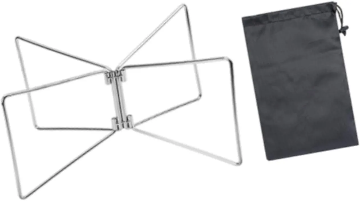 Folding Cooler Stand Ice Box Stand for Hiking BBQ Cooking with Carry Bag Portable Sturdy Versatile Compact Steel Material