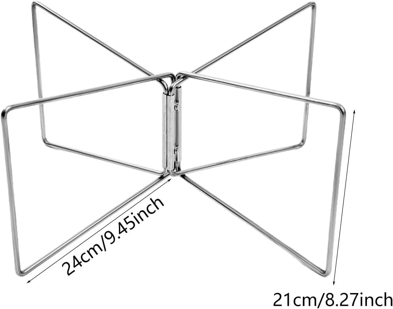 Folding Cooler Stand Stainless Steel Sturdy Compact Portable Stable Luggage Rack Ice Box Holder for Camping BBQ Travel Picnic
