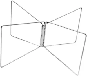 Folding Cooler Stand Stainless Steel Sturdy Compact Portable Stable Luggage Rack Ice Box Holder for Camping BBQ Travel Picnic