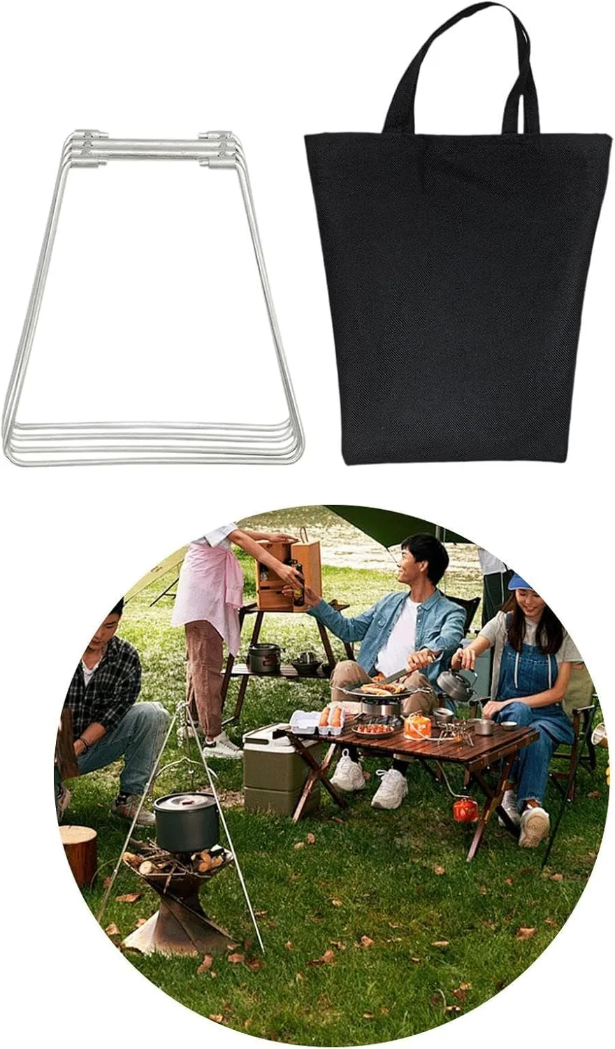 Folding Cooler Stand Stand Rack Foldable Stainless Steel Heavy Duty Luggage Rack Ice Box Holder for Travel Hiking BBQ Picnic