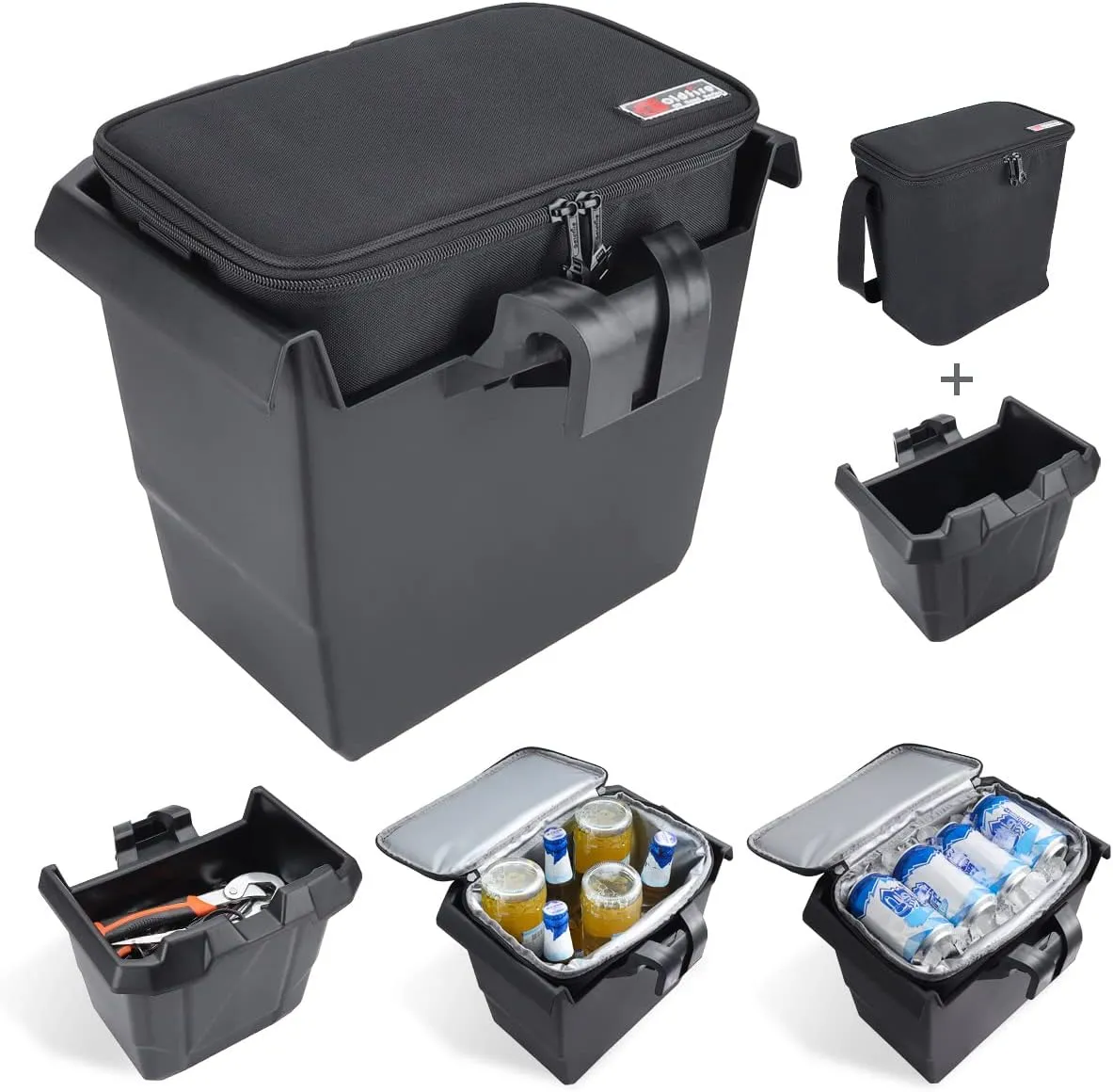 for Defender Center Underseat Storage Bin Portable Ice Chest Cooler,Compatible with Can Am Defender/Defender Max 2016-2022 Replace OEM #715003446