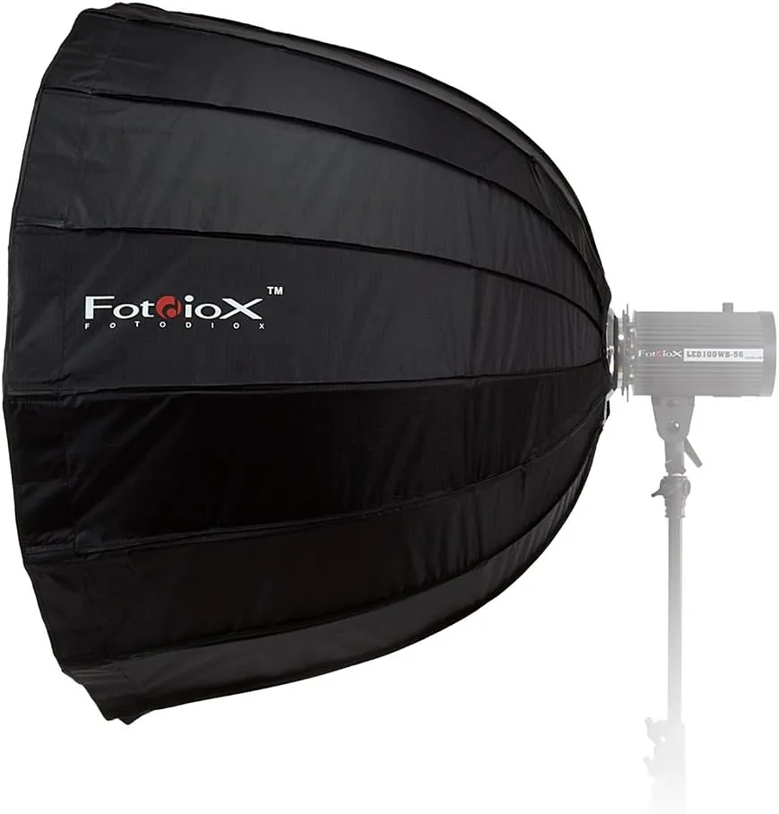 Fotodiox Deep EZ-Pro 36in Parabolic Quick Collapse Softbox Compatible with Select Speedotron (Black/Brown Line) Bayonet Mount Studio Flash Units