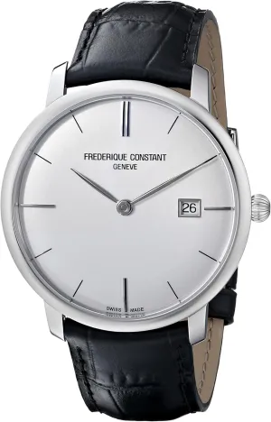 Frederique Constant Men's FC306S4S6 Slim Line Slim Line Mens Silver Dial Automatic Watch