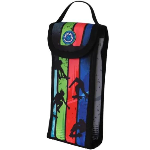 Freezable Yoghurt Squeeze Pouch Insulated Travel Cool Picnic Bag - Skaters