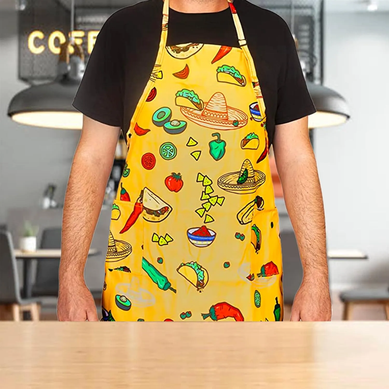 Funny Guy Mugs Adjustable Apron with Pockets