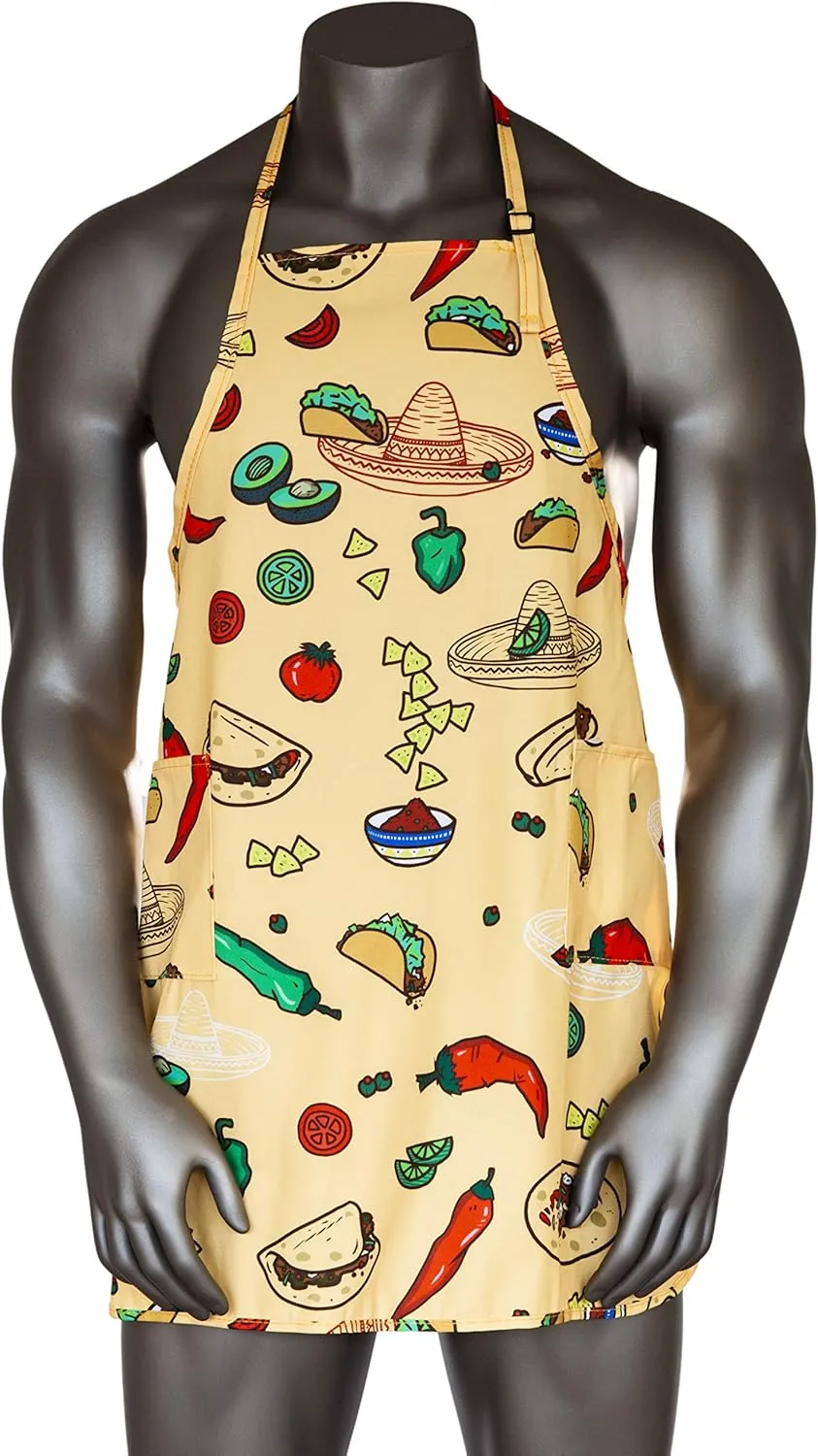 Funny Guy Mugs Adjustable Apron with Pockets