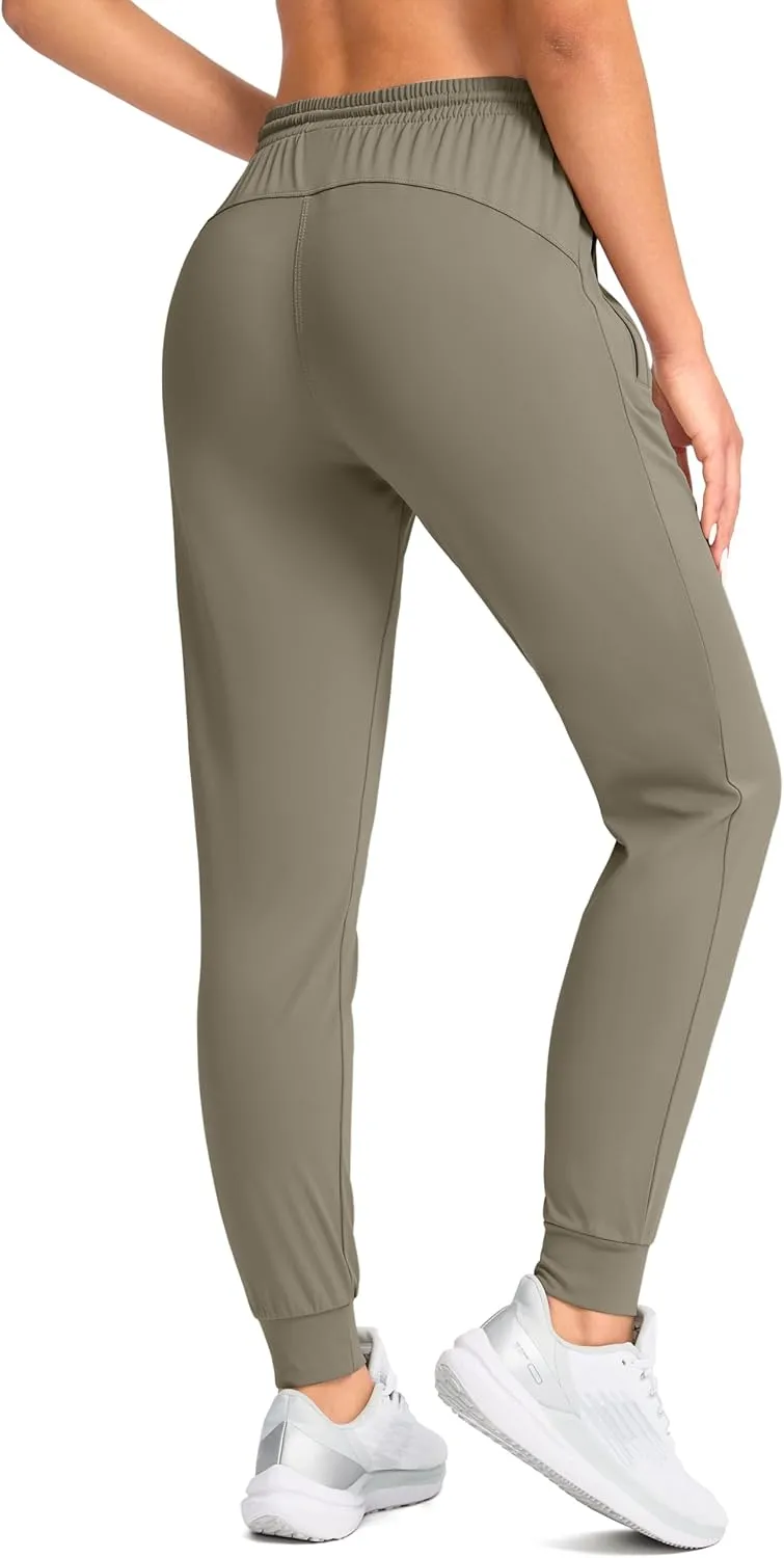 G Gradual Women's Joggers Pants with Zipper Pockets Tapered Running Sweatpants for Women Lounge, Jogging