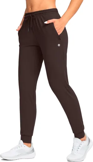 G Gradual Women's Joggers Pants with Zipper Pockets Tapered Running Sweatpants for Women Lounge, Jogging