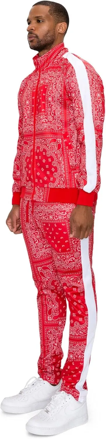 G-Style USA Men's Tiger Pattern Tracksuit Sets