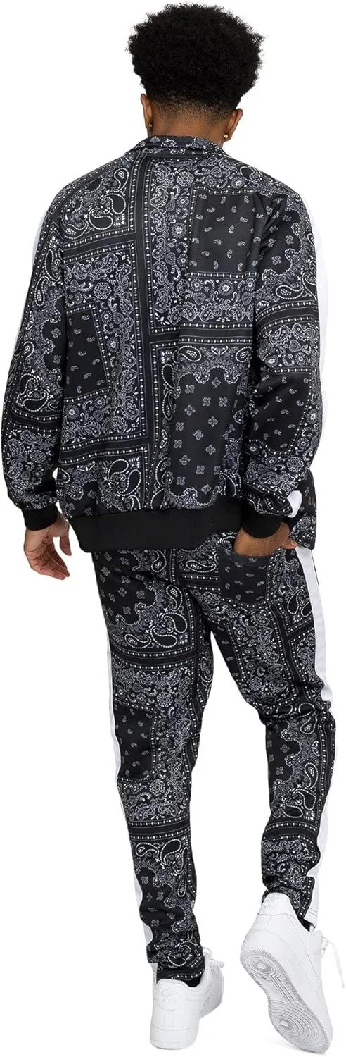G-Style USA Men's Tiger Pattern Tracksuit Sets