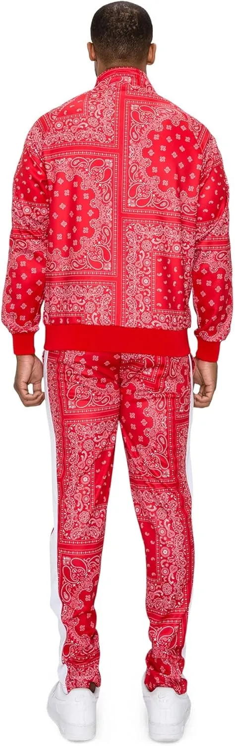 G-Style USA Men's Tiger Pattern Tracksuit Sets