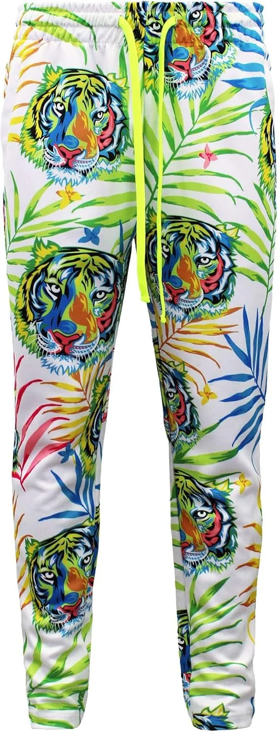 G-Style USA Men's Tiger Pattern Tracksuit Sets