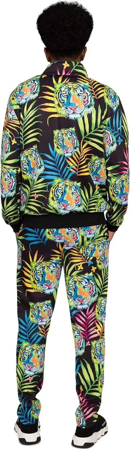 G-Style USA Men's Tiger Pattern Tracksuit Sets