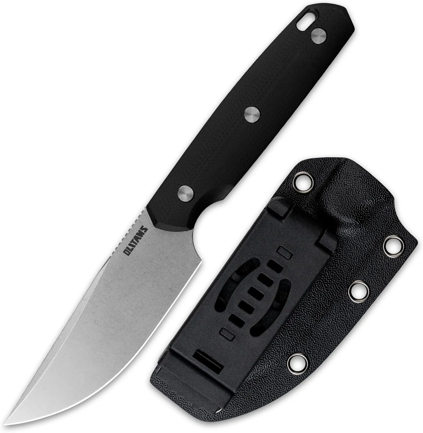 G063 Fixed Blade Knife 3.46'' 14C28N steel Blade, 4.09'' G10 handle Field Utility Knife with Kydex Sheath for Outdoor Camping Hiking