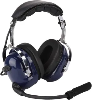 General Aviation Headset, Dual Plug 3.5mm Windproof 24DB Noise Reduction Airplane Headset for Aviation Pilots, Pilot Headphone