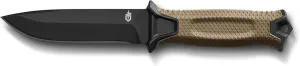 Gerber Gear StrongArm - Fixed Blade, Full Tang Knife - Camping Knife with Multiple Carry Options - Coyote Brown, Plain Edge