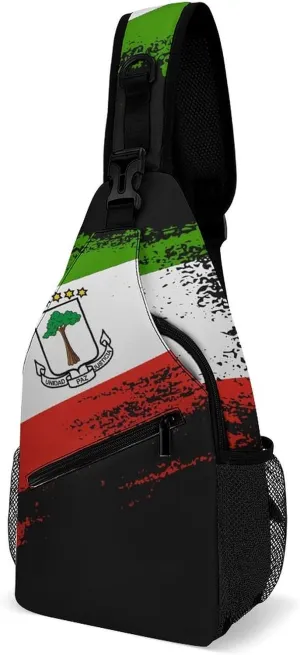Ghana Flag Patriotic Sling Bag Crossbody Chest Bag Shoulder Bag For Travel Hiking Cycling Camping