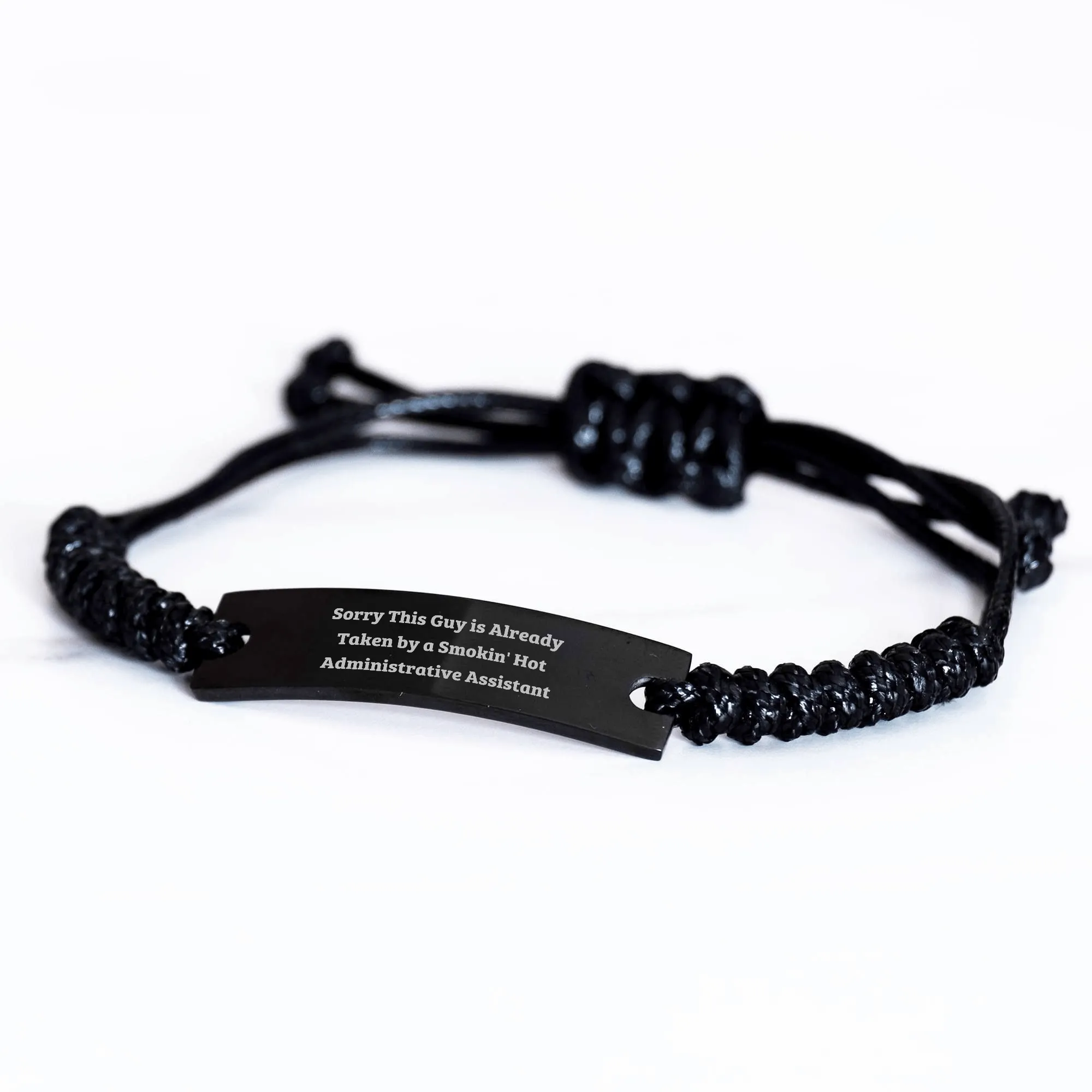 Gifts from Friends, Funny Administrative Assistant Rope Bracelet, Inspirational Quote for Dad's Special Day, Gifts for Him, Father's Day Unique Gifts for Administrative Assistant